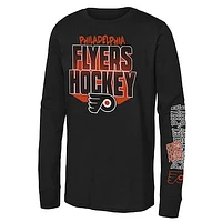 Youth Black Philadelphia Flyers Standout Long Sleeve T-Shirt