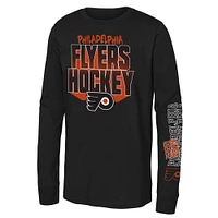 Youth Black Philadelphia Flyers Standout Long Sleeve T-Shirt