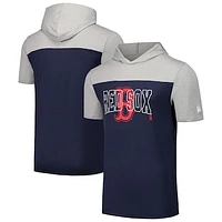 Men's New Era Navy Boston Red Sox Active Brushed Hoodie T-Shirt