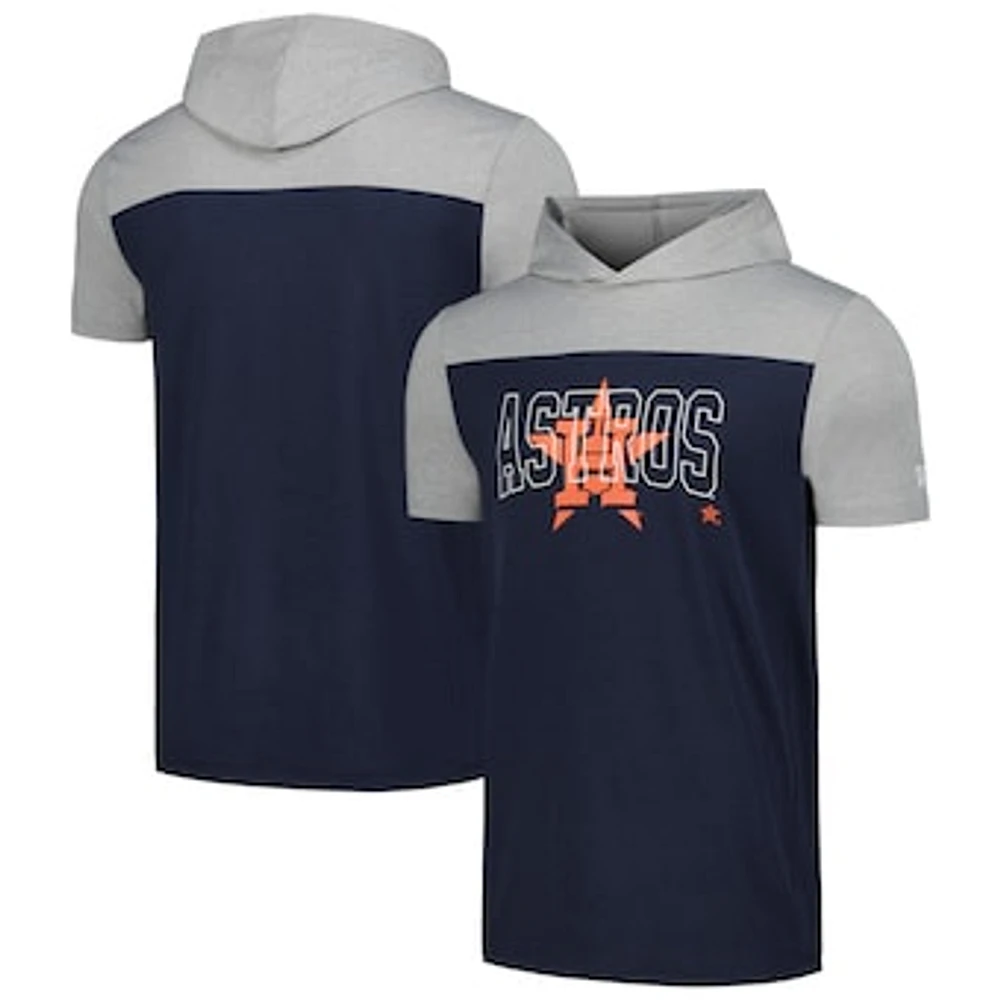 Men's New Era Navy Houston Astros Active Brushed Hoodie T-Shirt