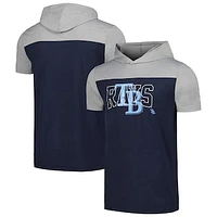 Men's New Era Navy Tampa Bay Rays Active Brushed Hoodie T-Shirt