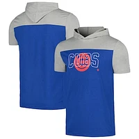 Men's New Era Royal Chicago Cubs Active Brushed Hoodie T-Shirt