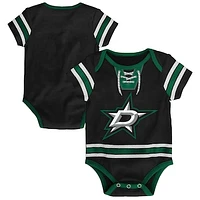 Infant Black Dallas Stars Hockey Jersey Bodysuit