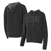 Women's Concepts Sport Charcoal Alabama Crimson Tide Volley Long Sleeve Hoodie T-Shirt