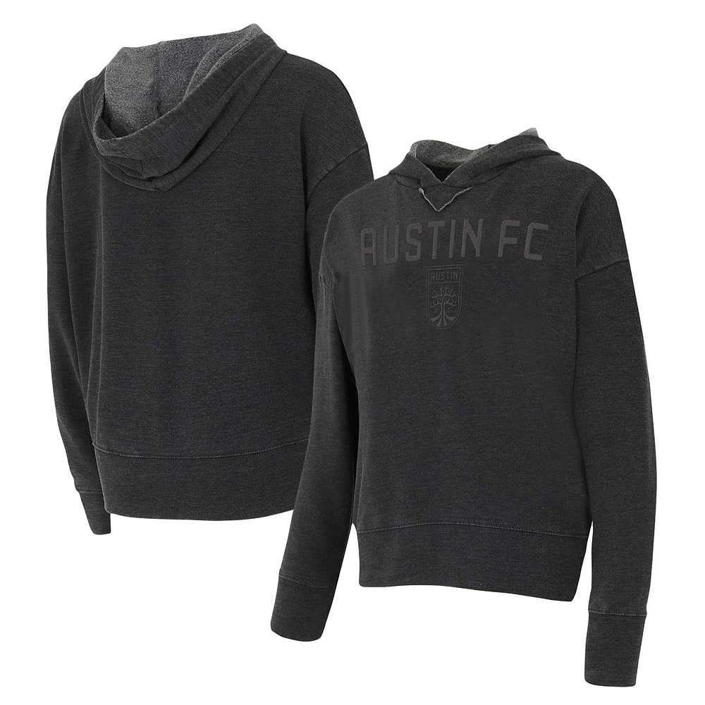 Women's Concepts Sport Charcoal Austin FC Volley Hoodie Long Sleeve T-Shirt