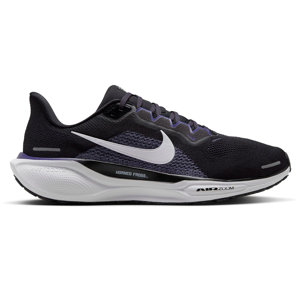 Unisex Nike Black TCU Horned Frogs Zoom Pegasus 41 Running Shoes