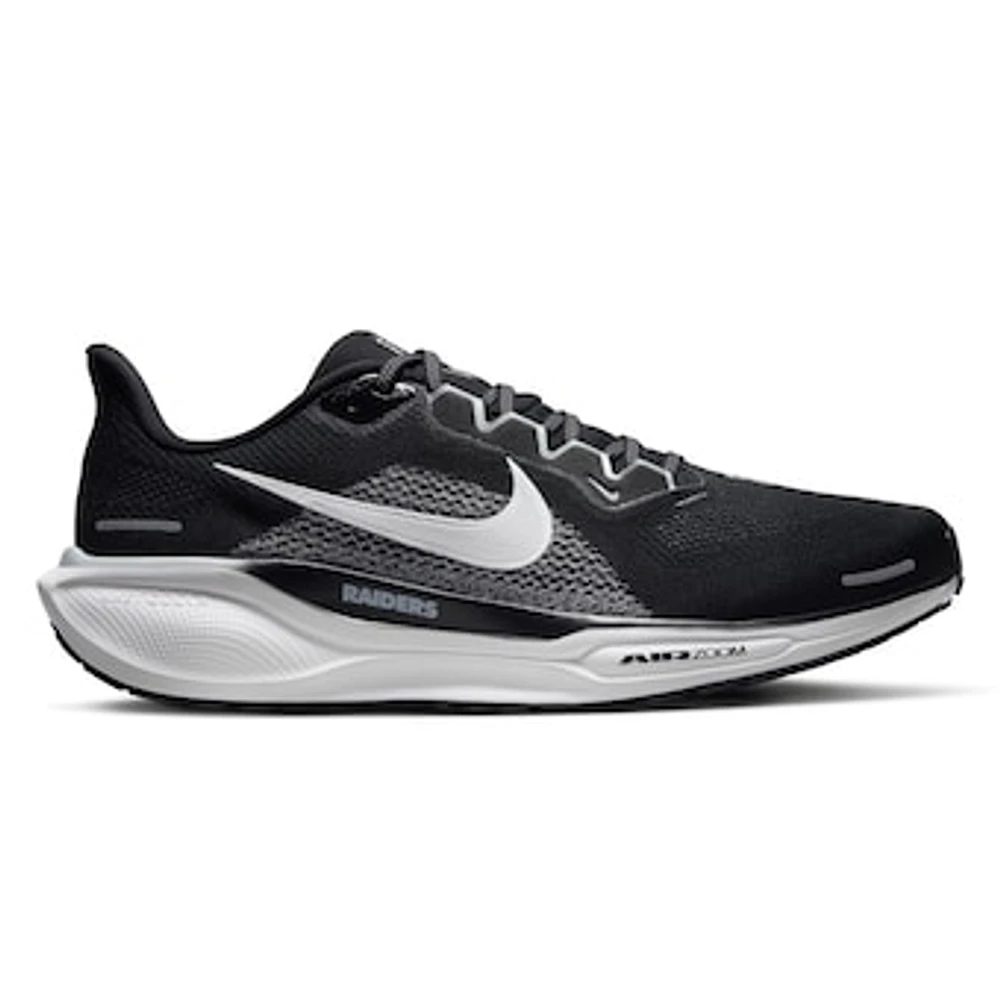 Unisex Nike Black Las Vegas Raiders Zoom Pegasus 41 Running Shoes