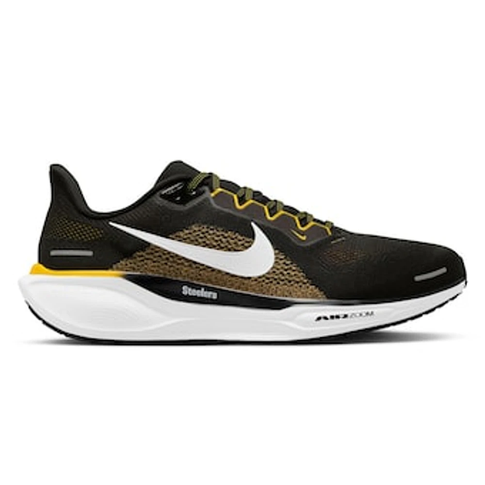 Unisex Nike Black Pittsburgh Steelers Zoom Pegasus 41 Running Shoes