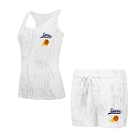 Women's Concepts Sport White Phoenix Suns Quartz Tank Top & Shorts Set