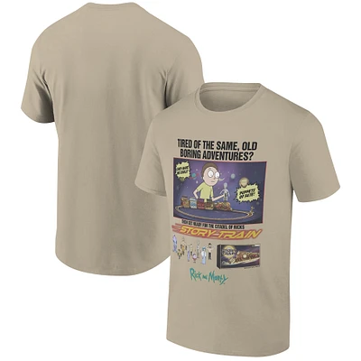 Men's Ripple Junction Tan Rick And Morty Holiday Graphic T-Shirt