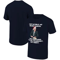 Men's Ripple Junction Navy The Office Secret Santa Kevin Holiday Graphic T-Shirt