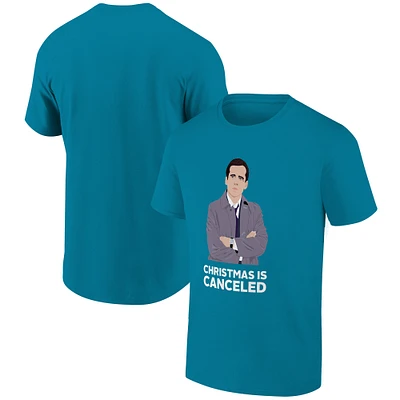 Men's Ripple Junction Turquoise The Office Christmas is Cancelled Holiday Graphic T-Shirt