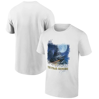 Men's Ripple Junction White The Polar Express  Holiday Graphic T-Shirt