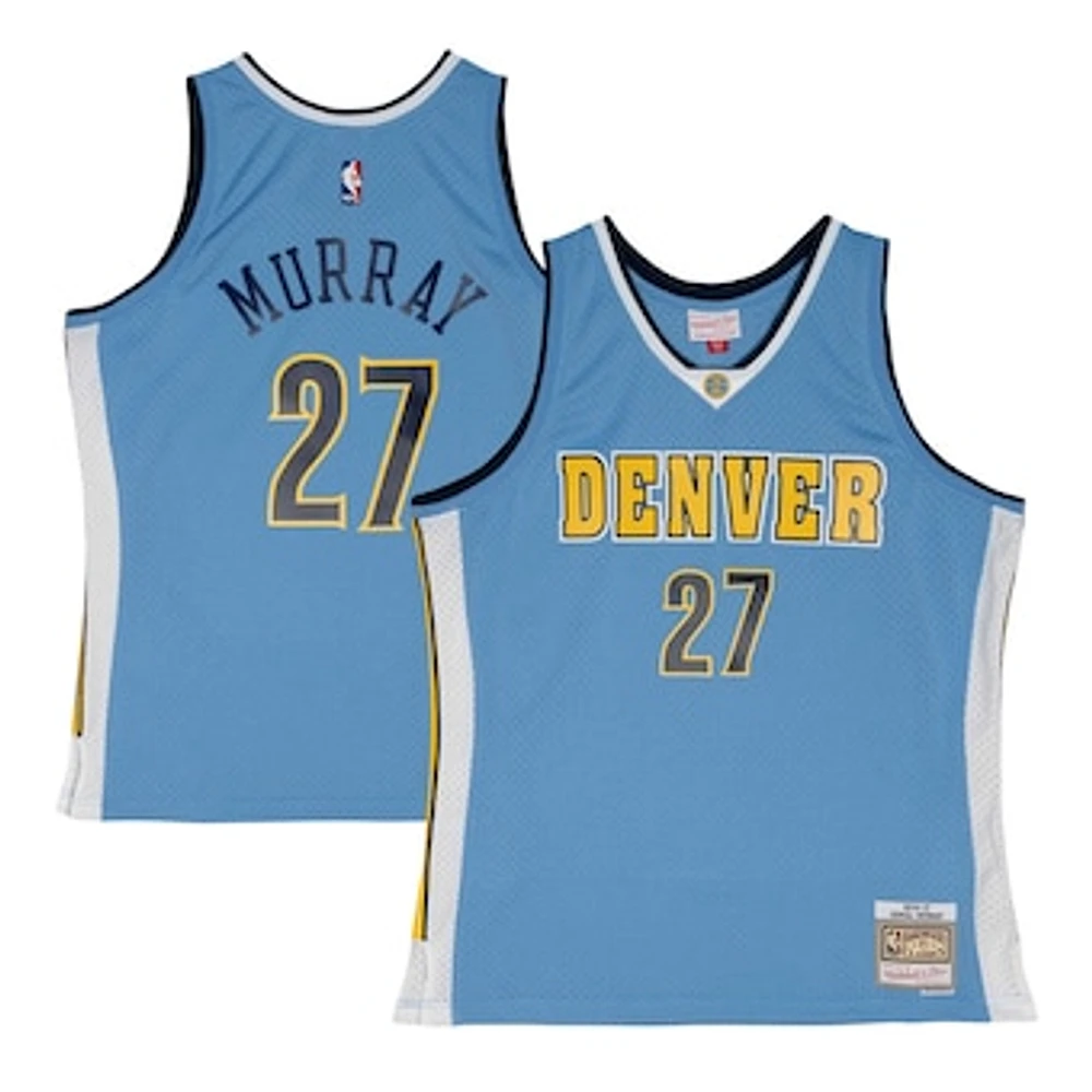 Men's Mitchell & Ness Jamal Murray Powder Blue Denver Nuggets 2016/17 Throwback Swingman Jersey