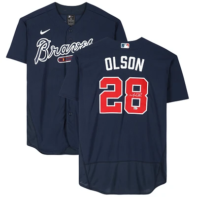 Matt Olson Atlanta Braves Autographed Navy Nike Authentic Jersey