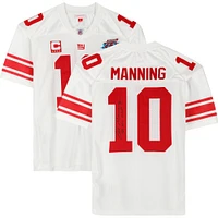 Eli Manning New York Giants Autographed Super Bowl XLII White Mitchell & Ness Authentic Jersey with "SB XLII MVP" Inscription