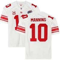 Eli Manning New York Giants Autographed Super Bowl XLII White Mitchell & Ness Authentic Jersey