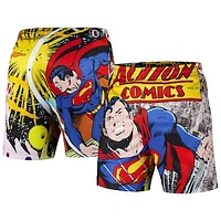 Men's Black Superman Big Print Mesh Shorts