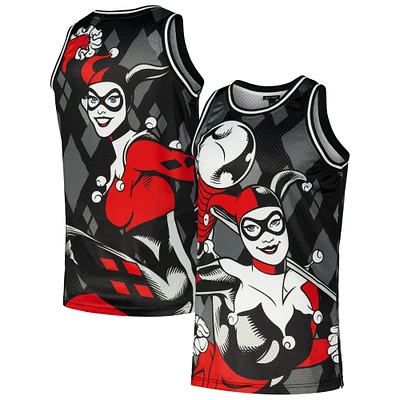 Men's Black Harley Quinn Graphic Basketball Jersey