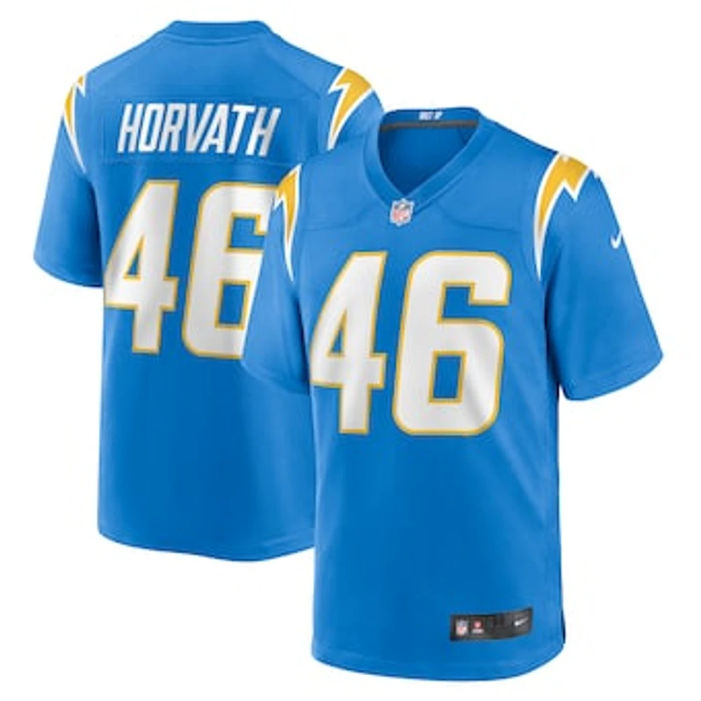 Men's Nike Zander Horvath  Powder Blue Los Angeles Chargers Game Jersey