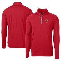 Men's Cutter & Buck Fort Wayne TinCaps Adapt Eco Knit Stretch Recycled Big Tall Quarter-Zip Pullover Top