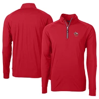 Men's Cutter & Buck Fort Wayne TinCaps Adapt Eco Knit Stretch Recycled Big Tall Quarter-Zip Pullover Top