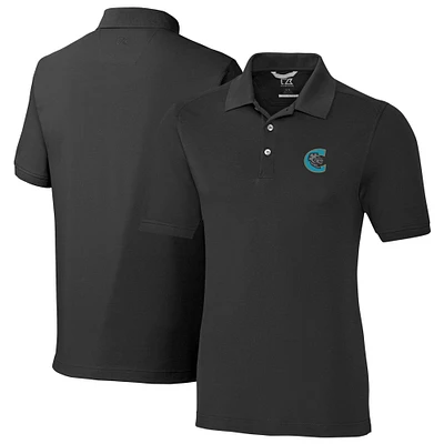 Men's Cutter & Buck Charlotte Knights Big Tall DryTec Advantage Tri-Blend Pique Polo