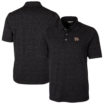 Men's Cutter & Buck Norfolk Tides Big Tall DryTec Advantage Tri-Blend Space Dye Polo