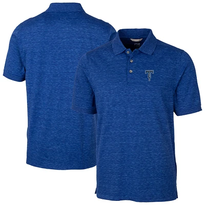 Men's Cutter & Buck Tulsa Drillers Big Tall DryTec Advantage Tri-Blend Space Dye Polo