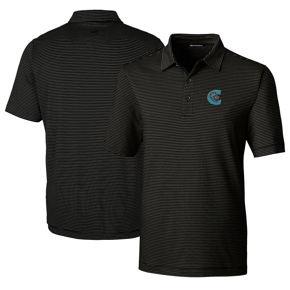 Men's Cutter & Buck Charlotte Knights Big Tall Forge Pencil Stripe Stretch Polo