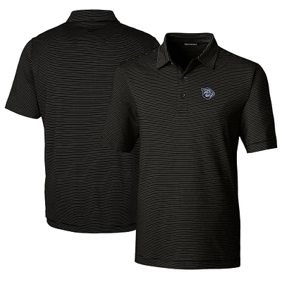 Men's Cutter & Buck  Black Lehigh Valley IronPigs Big Tall Forge Pencil Stripe Stretch Polo