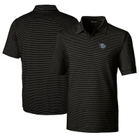 Men's Cutter & Buck  Black Lehigh Valley IronPigs Big Tall Forge Pencil Stripe Stretch Polo