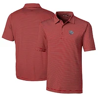 Men's Cutter & Buck  Red Lehigh Valley IronPigs Big Tall Forge Pencil Stripe Stretch Polo