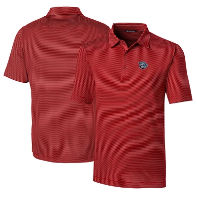 Men's Cutter & Buck  Red Lehigh Valley IronPigs Big Tall Forge Pencil Stripe Stretch Polo