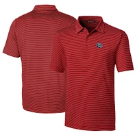 Men's Cutter & Buck  Red Lehigh Valley IronPigs Big Tall Forge Pencil Stripe Stretch Polo