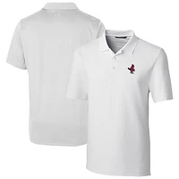 Men's Cutter & Buck  White Memphis Redbirds Big Tall DryTec Forge Stretch Polo