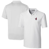 Men's Cutter & Buck  White Memphis Redbirds Big Tall DryTec Forge Stretch Polo