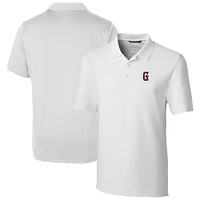 Men's Cutter & Buck  White Greenville Drive Big Tall DryTec Forge Stretch Polo