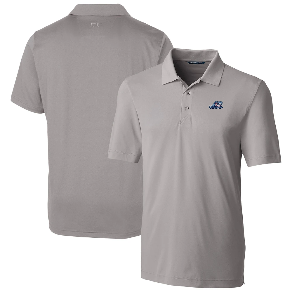 Men's Cutter & Buck Gray West Michigan Whitecaps Big Tall DryTec Forge Stretch Polo