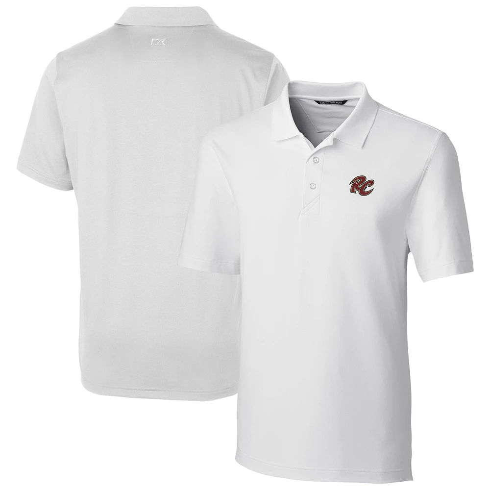 Men's Cutter & Buck White Sacramento River Cats Big Tall DryTec Forge Stretch Polo