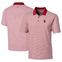 Men's Cutter & Buck  Red Indianapolis Indians Big Tall Forge Tonal Stripe Stretch Polo