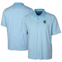 Men's Cutter & Buck  Powder Blue Charlotte Knights Big Tall Forge Tonal Stripe Stretch Polo