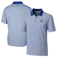 Men's Cutter & Buck  Blue Omaha Storm Chasers Big Tall Forge Tonal Stripe Stretch Polo