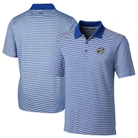 Men's Cutter & Buck  Blue Omaha Storm Chasers Big Tall Forge Tonal Stripe Stretch Polo