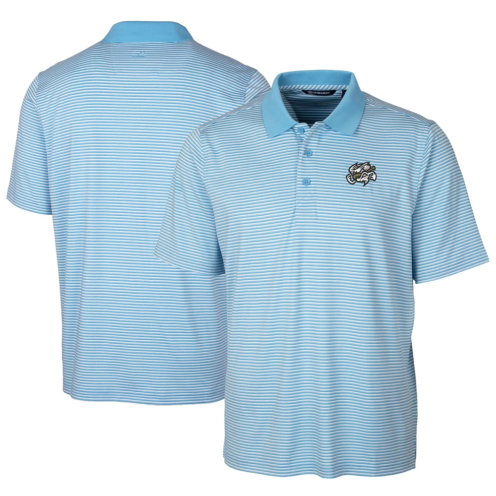 Men's Cutter & Buck Powder Blue Omaha Storm Chasers Big Tall Forge Tonal Stripe Stretch Polo