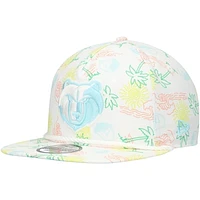 Men's New Era White Memphis Grizzlies Palm Trees and Waves Golfer Adjustable Hat