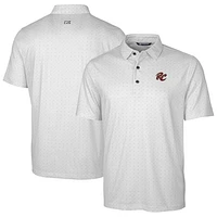 Men's Cutter & Buck  Charcoal Sacramento River Cats Big Tall DryTec Pike Double Dot Print Stretch Polo