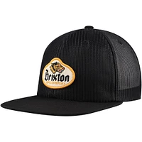 Men's Brixton Black Canine Full Mesh Trucker Snapback Hat