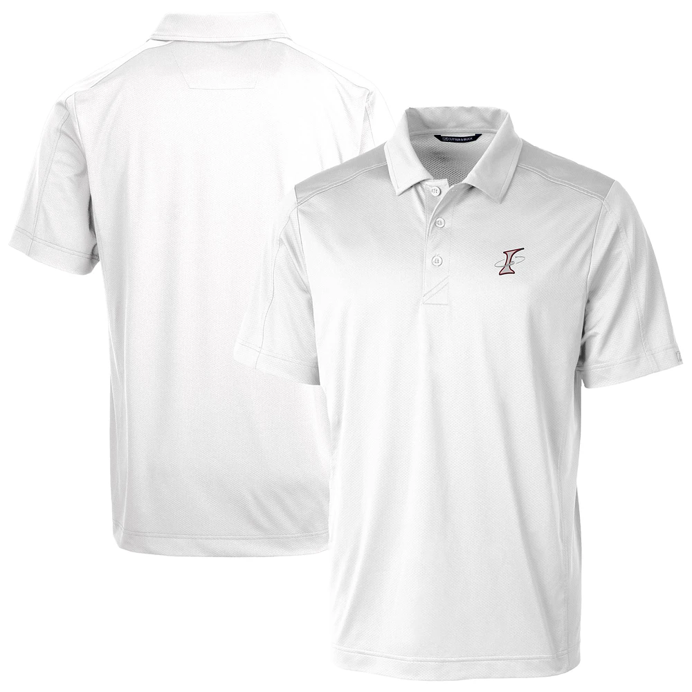 Men's Cutter & Buck White Albuquerque Isotopes Big Tall Prospect Textured Stretch Polo