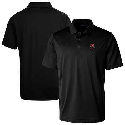 Men's Cutter & Buck Black Fresno Grizzlies Big Tall Prospect Textured Stretch Polo